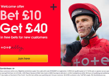 Get £40 in free bets for new customers with Tote
