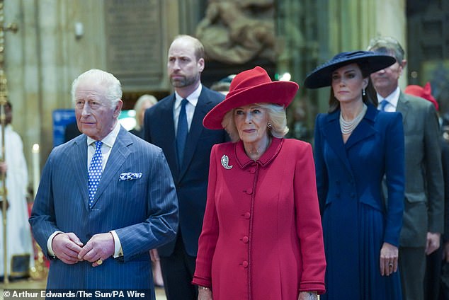 The King and Queen joined the Prince and Princess of Wales at the annual Commonwealth Day Service of Celebration at Westminster Abbey