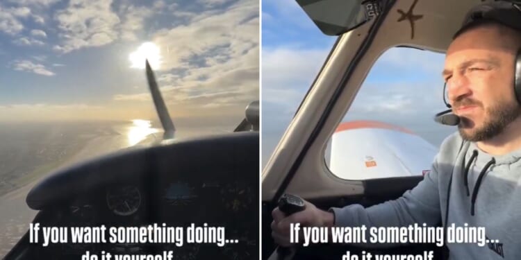 British world champion boxer shares video 'flying HIMSELF out of Dubai' amid US conflict