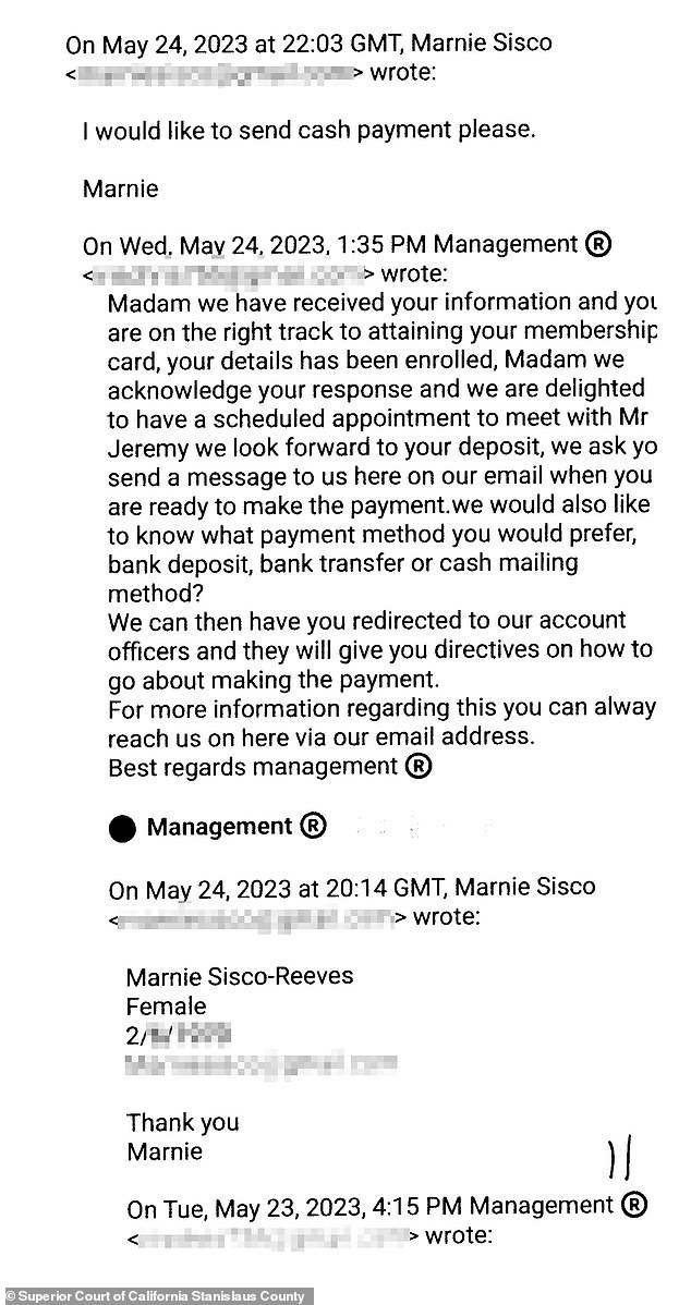 Reeves shared with the Daily Mail that she grew frustrated as she paid more and more money yet never got to actually meet Renner or speak with him at length over the phone