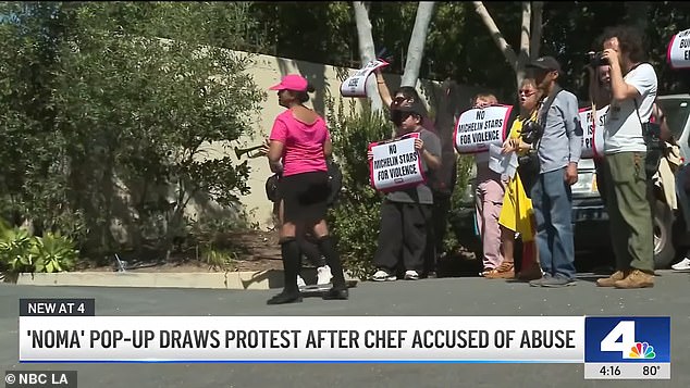 Redzepi's resignation comes after protesters took to the streets to denounce his Los Angeles pop-up