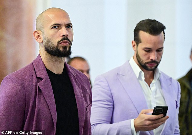 Andrew Tate (left) and his brother Tristan are key figures within the manosphere