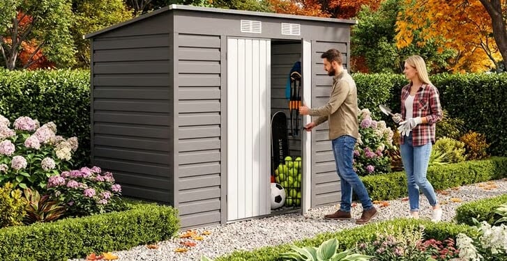 I’ve spotted a 6ft steel shed slashed by 66% to £124 at a bargain retailer — time to get your garden storage sorted