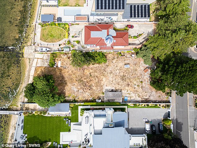 The price tag is driven up by a combination of the exclusive location and approved planning permission for a luxury family home