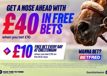 Get £40 to spend on horse racing with Betfred