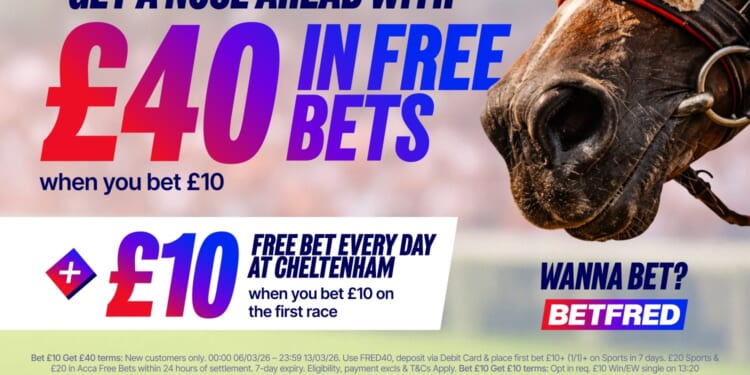 Get £40 to spend on horse racing with Betfred