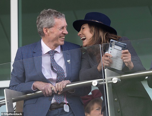 Carole was spotted sharing a laugh with a friend and consultant surgeon Brendan Moran on Ladies Day