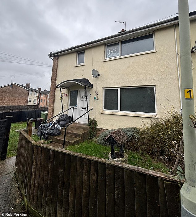 The semi-detached home in Tewkesbury where the victim was held by Wixon for 25 years