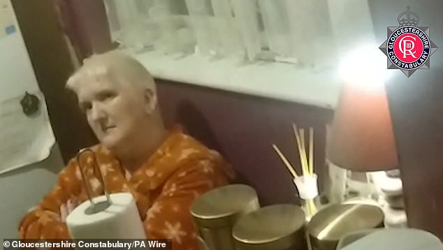 Bodycam footage issued by Gloucestershire Constabulary of Wixon being interviewed by officers