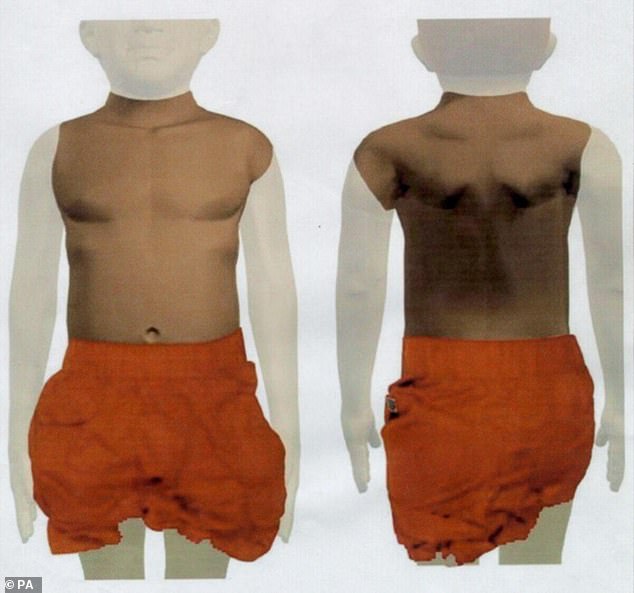 A graphic prepared by Scotland Yard detectives investigating the murder of Adam in 2001