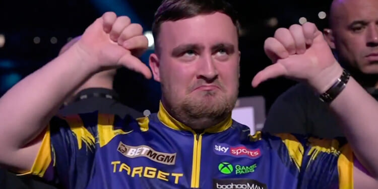 Luke Littler 'gives it back to' fans with brutal Nottingham Forest jibe after raging at Premier League darts whistlers