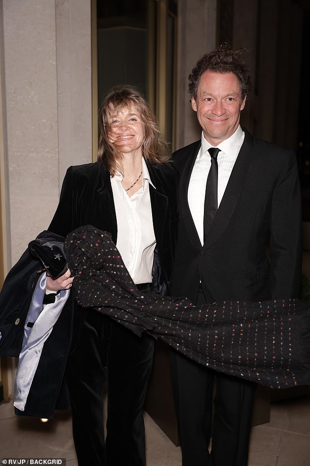 Dominic West was also in attendance with his wife Catherine FitzGerald