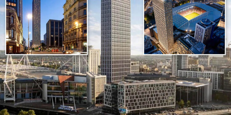 Incredible plan for skyscraper set to be 2nd tallest outside London with stunning view over one of UK's biggest stadiums