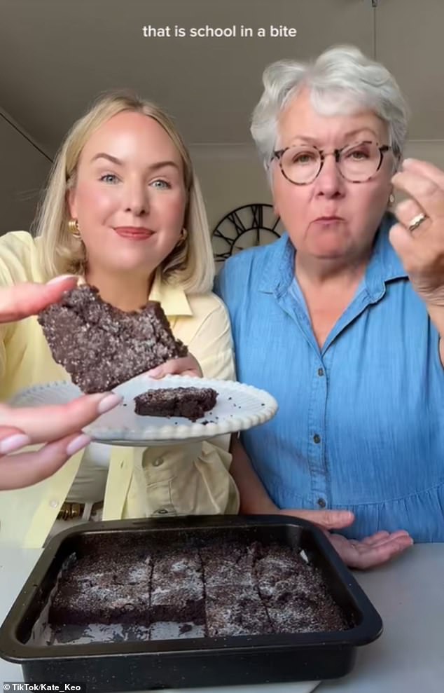 It was often combined with a so-called chocolate concrete - a crisp, chocolate-layered traybake that soared to popularity in the 1970s and 1980s across the UK