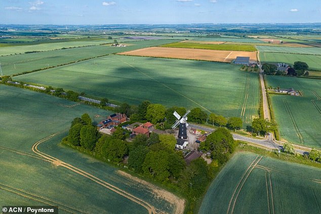 The property is set in three-quarters of an acre and has spectacular views over the Trent valley