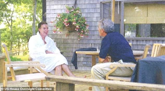 The image is very similar to a second photograph of Mandelson and Epstein which was included in the convicted paedophile's 'birthday book', which was released last year