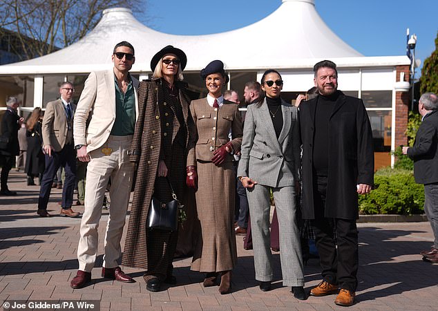 Joseph Bates, Jodie Kidd, Jade Holland Cooper, Katie Dadzie and Nick Knowles all posed for a snap together