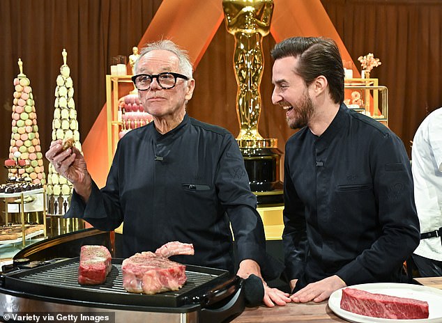 Puck's son Bryon Puck is assisting his father on the evening's menu