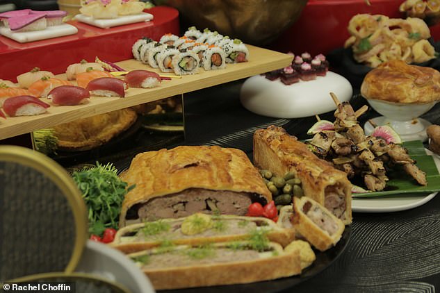 The spread is a mix of both sweet and savory decadence