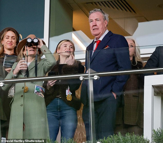 There were multiple other celebrities spotted by the race course including reality TV star Georgia Toffolo who was seen enjoying the festivities with Jeremy Clarkson