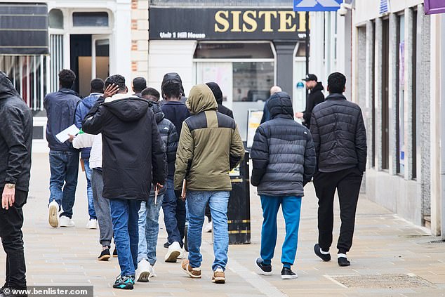 Women feel under siege in the town after male migrants were bussed in regularly from a sprawling camp