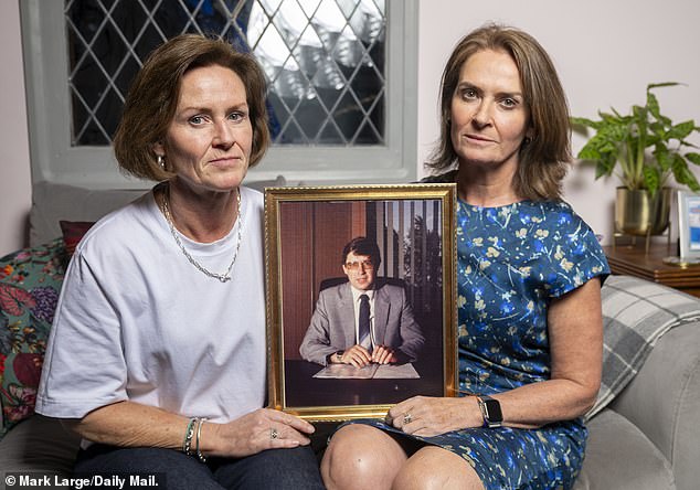 Mr Marston's daughters today - Jo Corey (left) and Andrea Marston (right). Until now the sisters have never spoken about the murder publicly