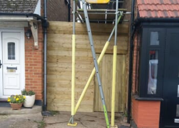 My mum’s neighbour asked permission to build a gate but took things to a new level & only put an access door for himself