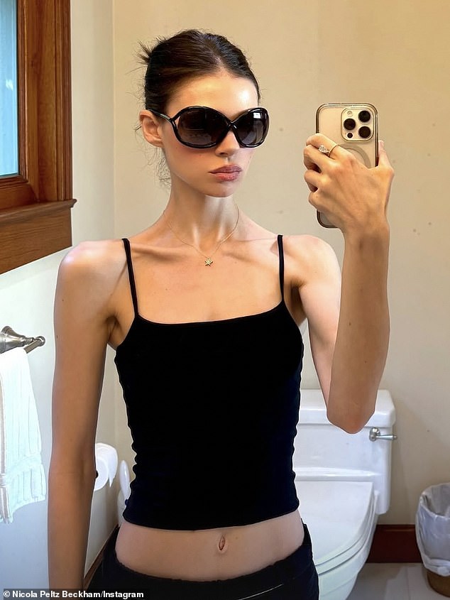 Her physical transformation led fans questioning if her shrinking figure was down to using weight loss jabs or because of her ongoing rift with husband Brooklyn's family