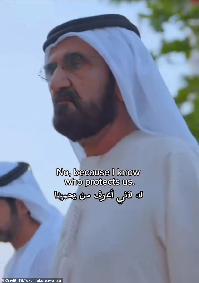 One expert said that it appeared 'suspicious' that the videos were identical and could have started out as a 'paid trend' (Pictured: Sheikh Mohammed bin Rashid Al Maktoum)