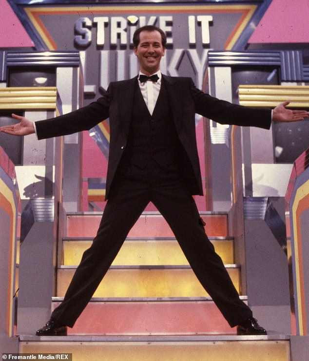 Barrymore's decades long career ended after the death of Stuart Lubbock in 2001 following a party at his Essex home (pictured on his show Strike It Lucky in 1986)