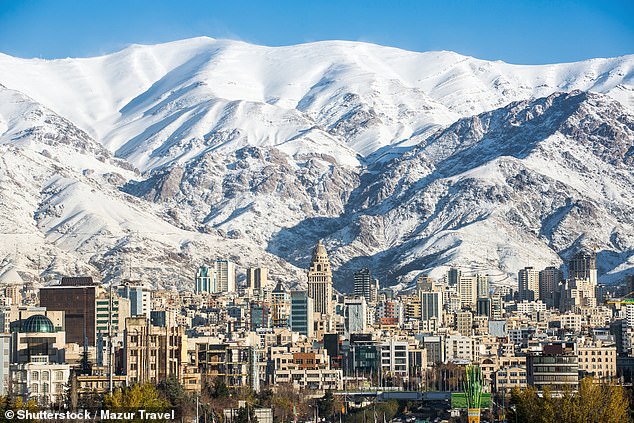 Tehran is protected by the Alborz Mountains (pictured)