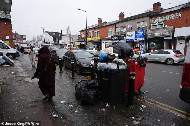 As well as rats, the streets are still lined with fly-tipping, dumped rubbish, bin bags and litter across the streets