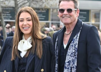 Lorna Luxe reveals 'sign' from late husband John as she puts on a brave face at Cheltenham Festival after his death