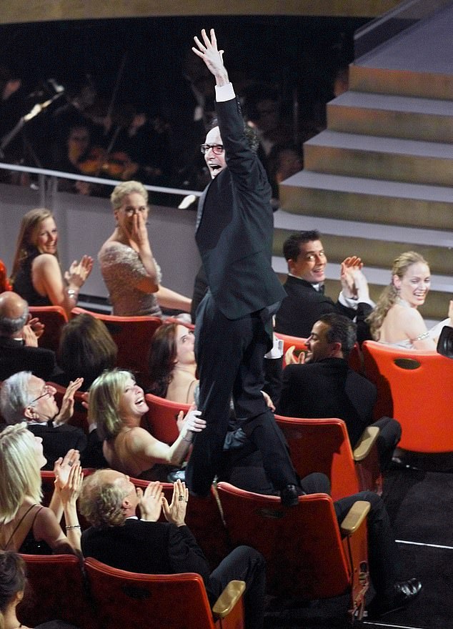 At the 71st Academy Awards in 1999, Italian actor and director Roberto Benigni was so thrilled that his heartfelt movie Life Is Beautiful won the Oscar for Best Foreign Film that he walked on the backs of seats