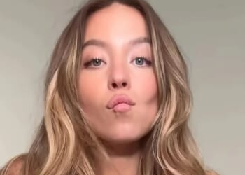 Busty Sydney Sweeney pouts as she poses in underwear from her booming lingerie label