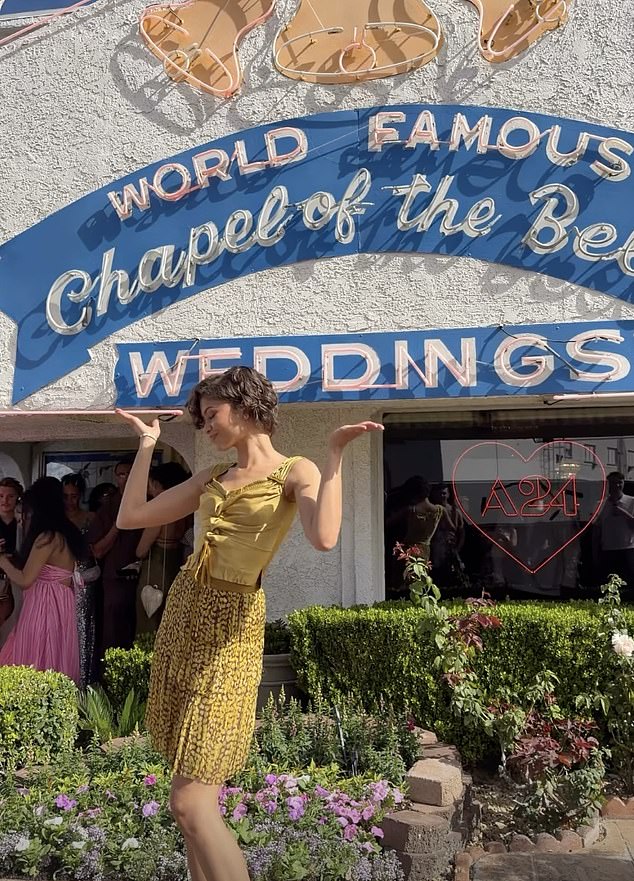 Wearing a gold band around her wedding finger, she continued to fuel rumors that she secretly married longtime beau Tom Holland, 29