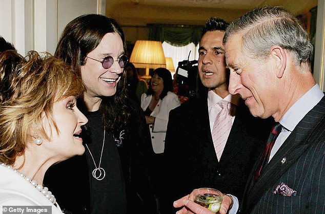 Sharon and Ozzy meet then Prince Charles during 30th anniversary celebrations for The Prince's Trust in May 2006