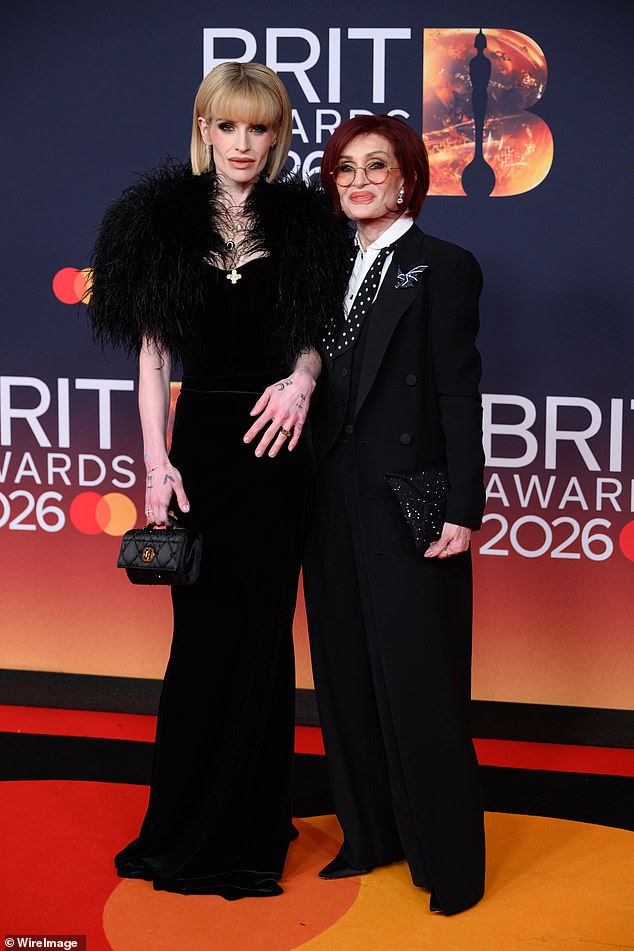 Kelly and Sharon Osbourne attend The BRIT Awards in Manchester on February 28, 2026