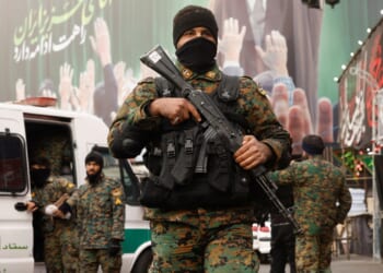 Iran ramps up terror on streets with teens forced to run checkpoints & gun patrols as cowering top brass hide in schools