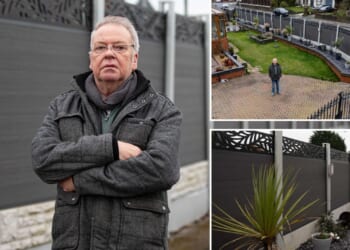 We built 7ft fence to stop nosey neighbours snooping on us