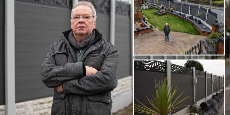 We built 7ft fence to stop nosey neighbours snooping on us