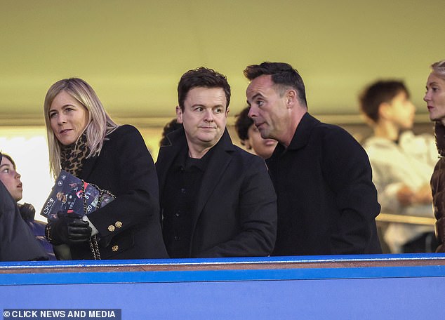 The presenting duo were joined by their wives