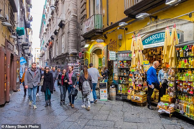 April evenings are mild enough to explore Spaccanapoli and sit in one of the numerous city squares in Naples