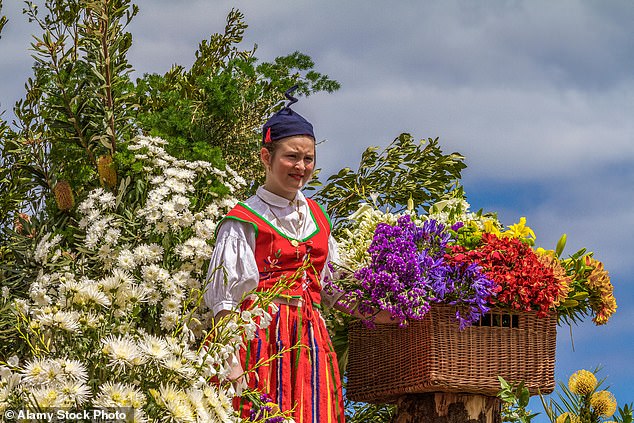 Madeira’s Flower Festival is held at the end of April, when Funchal’s streets are carpeted in intricate floral displays