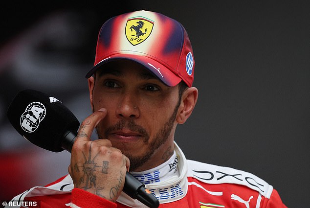 Lewis Hamilton took the first podium of his Ferrari career after a battle with Charles Leclerc