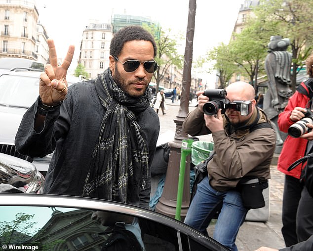 Also no stranger to the French way of life, Lenny Kravitz has lived in his Paris townhouse for more than 20 years (pictured in Paris in 2009)