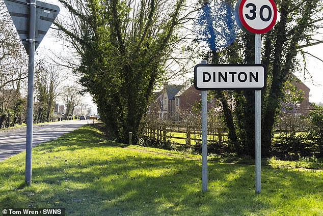 Buckinghamshire Council won a High Court injunction on March 5 to prevent any further building works or occupants, following a stop notice issued earlier that week. Pictured: The village of Dinton