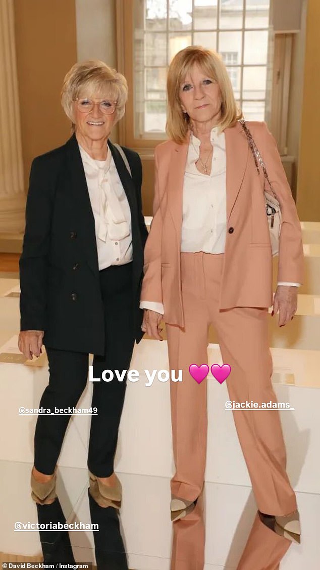 David's mum and mother-in-law