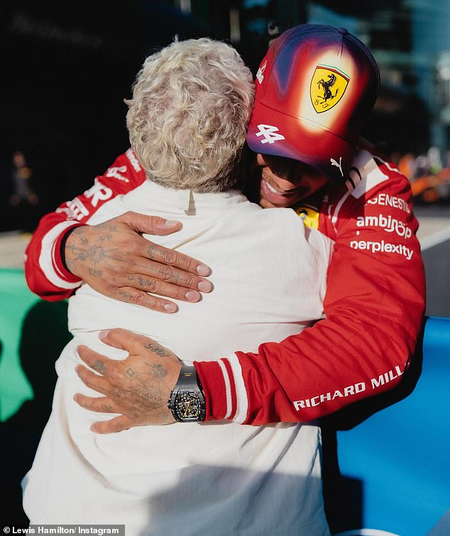 Formula One driver Lewis Hamilton was also among the celebrity tributes on social media