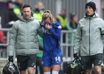 Chelsea star breaks down in tears after cruel injury just TWO minutes after coming on against Man Utd